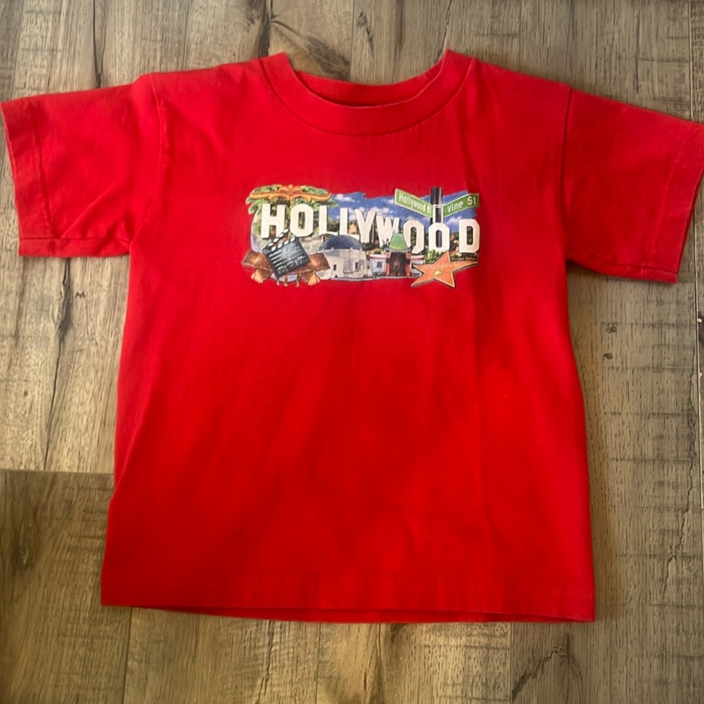 Red Hollywood baby tee! Youth medium!